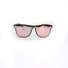 Sunglasses BLACK FRAME PINK LENS - All About Eg