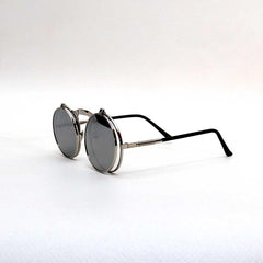 SILVER FRAME GREY LENS - All About Eg
