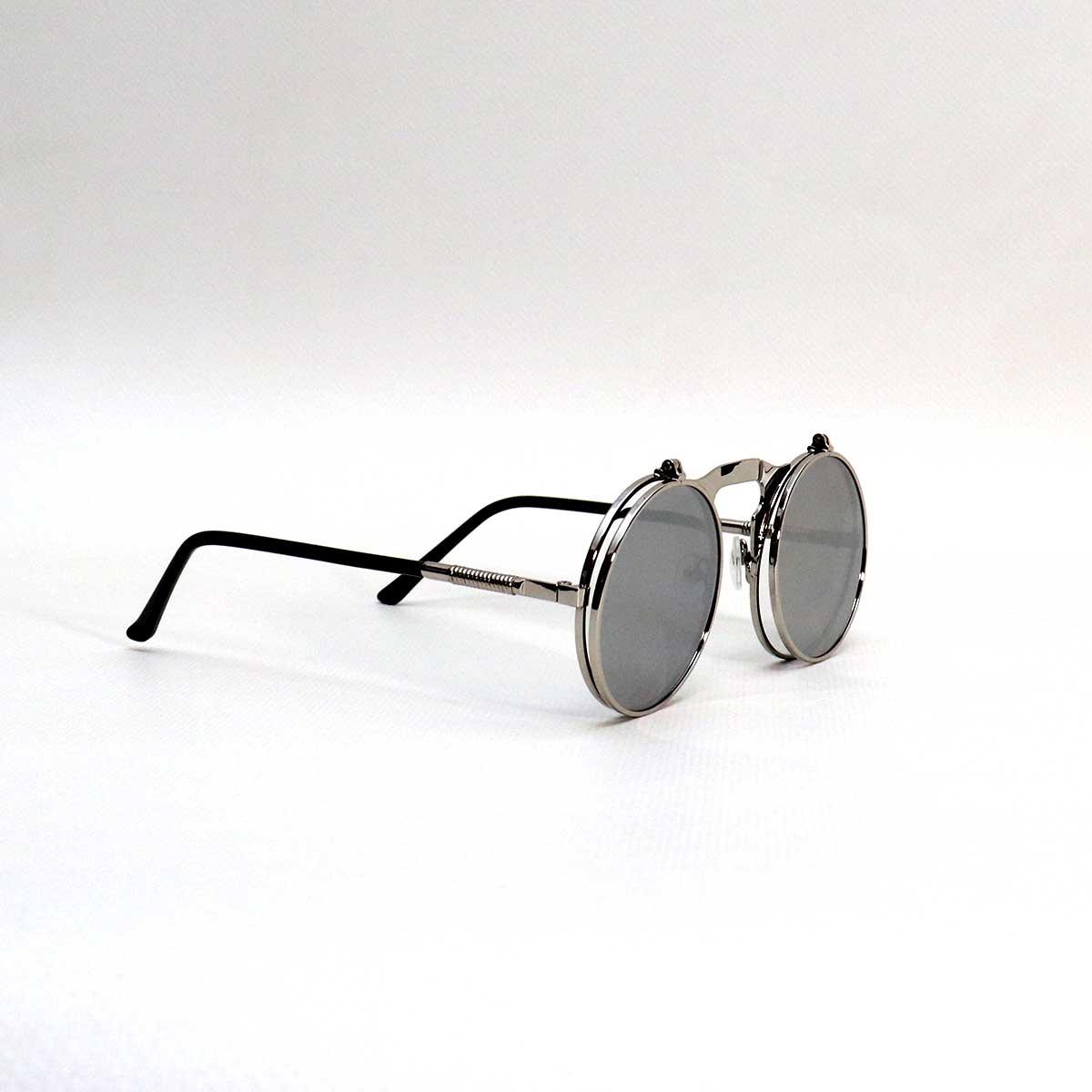 SILVER FRAME GREY LENS - All About Eg