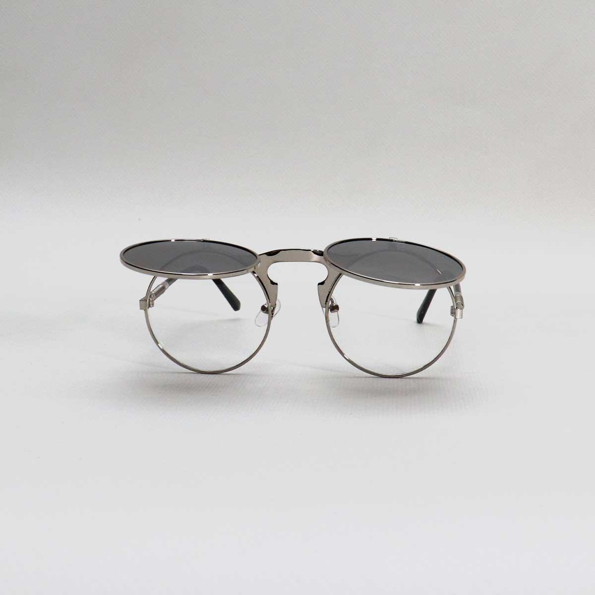 SILVER FRAME GREY LENS - All About Eg