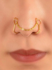 Heart & Chain Decor Nose Ring - All About Eg